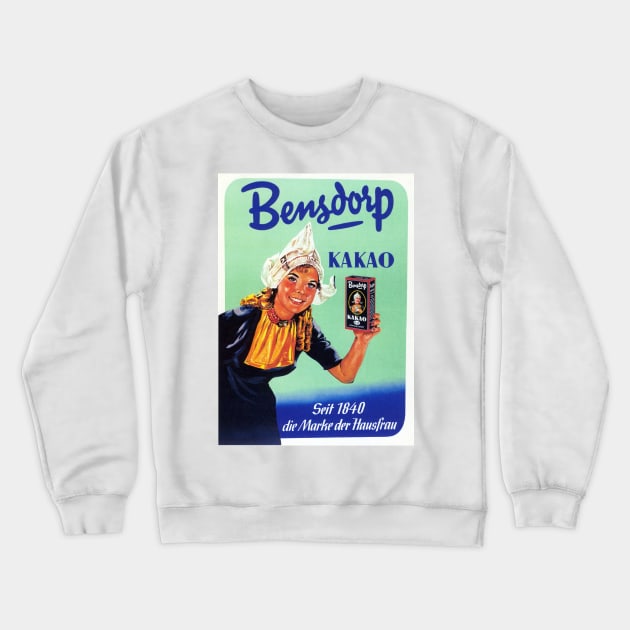 BENSDORP KAKAO Vintage German Cocoa Drink Beverage Advertisement Poster Crewneck Sweatshirt by vintageposters